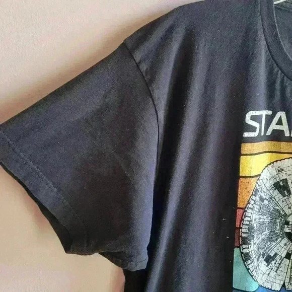 Star Wars Millennium Falcon T-Shirt Men's XL Short Sleeve Graphic Black - Picture 5 of 11
